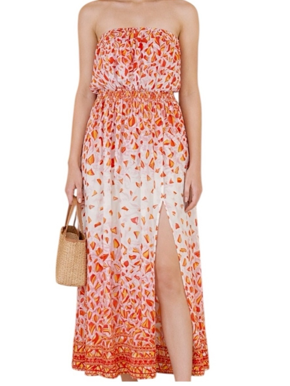 Poupette St Barth Mara Butterfly Maxi Dress L